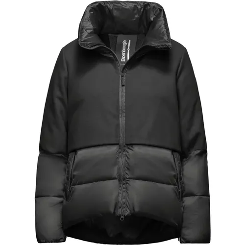 Bimaterial Padded Jacket , female, Sizes: XL, M, XS, 2XL, 3XL - BomBoogie - Modalova