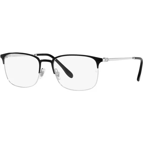 Schwarze Silberne Brillenfassung , Herren, Größe: 54 MM - Ray-Ban - Modalova