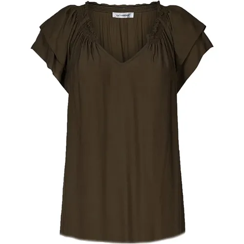 Sunrisecc Top Bluse 75683 39-Dark Army , Damen, Größe: M - Co'Couture - Modalova