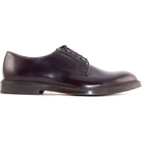 Aubergine Lace-up Derby Flat Shoes , male, Sizes: 6 UK, 7 1/2 UK, 8 UK - Doucal's - Modalova