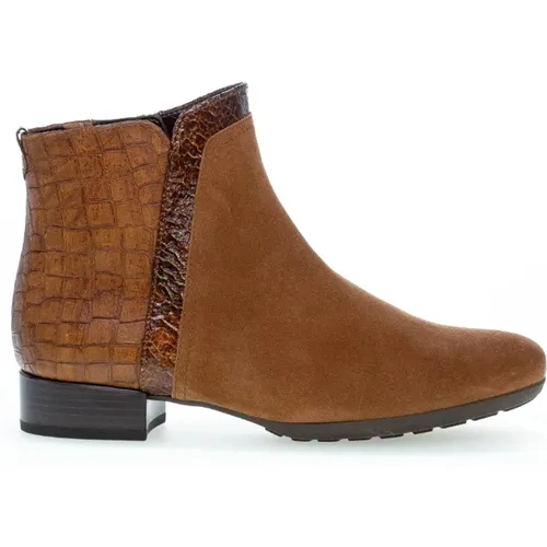 Wildleder Stiefeletten in Cognac - Gabor - Modalova