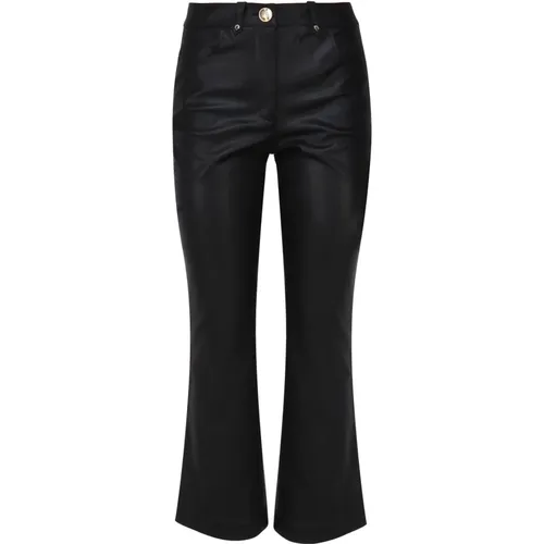 Synthetic Bell-shaped Trousers , female, Sizes: 2XL, XL, L, 3XL - Guess - Modalova