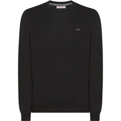 Schwarze Pullover für Männer , Herren, Größe: 2XL - Sun68 - Modalova