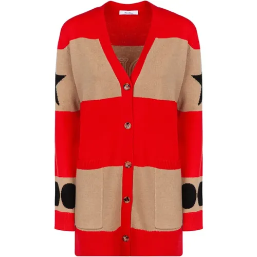 Red Valido Cardigan , female, Sizes: M, S, L, XS - Max Mara - Modalova