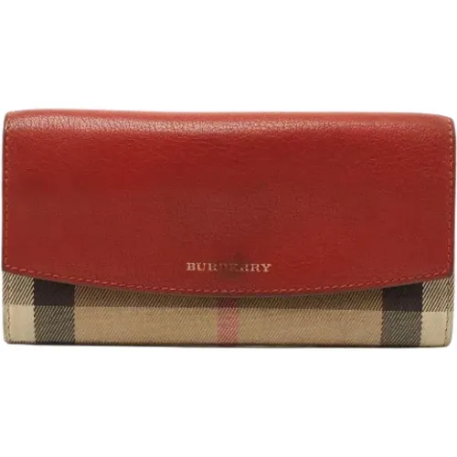 Pre-owned Leather wallets , female, Sizes: ONE SIZE - Burberry Vintage - Modalova