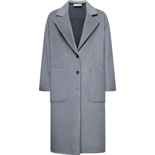 Anthracite Winter Coat , female, Sizes: S, L, M, XS - Blanca Vita - Modalova