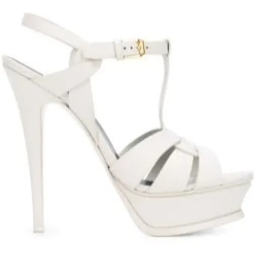 High Heel Sandals , female, Sizes: 6 UK, 7 UK - Saint Laurent - Modalova