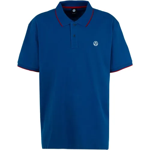 Herren Polo Shirt Blau , Herren, Größe: 3XL - North Sails - Modalova