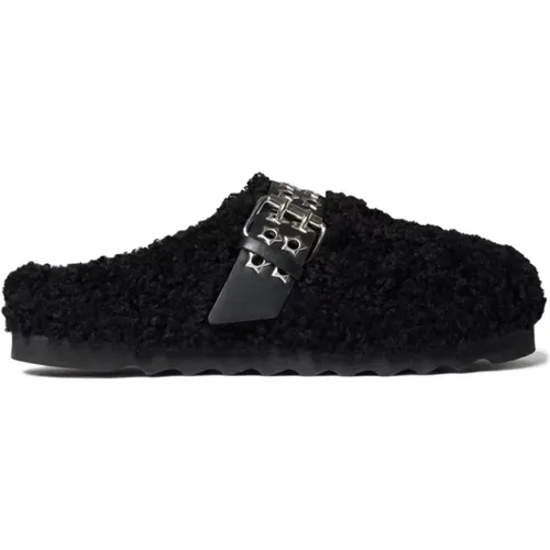 Elyse Faux Shearling Clogs , female, Sizes: 6 UK - Stella Mccartney - Modalova