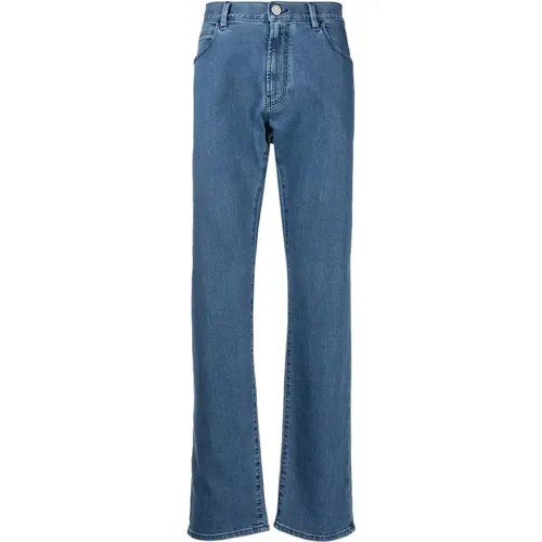 Elegant Straight Jeans with 5 Pockets , male, Sizes: W32, W33, W36 - Giorgio Armani - Modalova