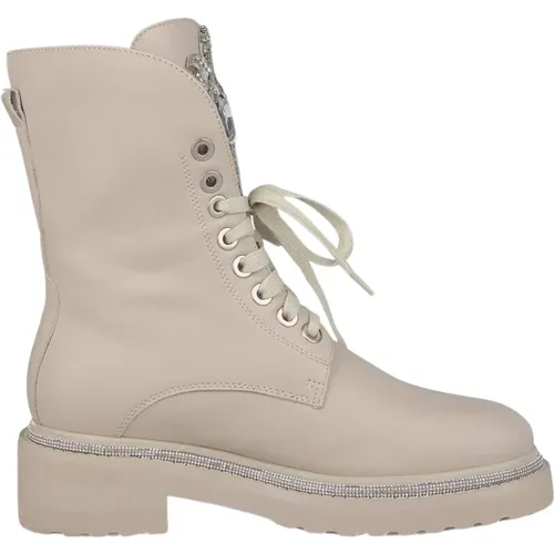 Round Toe Leather Ankle Boots , female, Sizes: 4 UK, 8 UK, 5 UK, 9 UK, 3 UK, 7 UK, 6 UK - Alma en Pena - Modalova