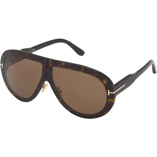 Dark Havana Sunglasses , unisex, Sizes: 61 MM - Tom Ford - Modalova