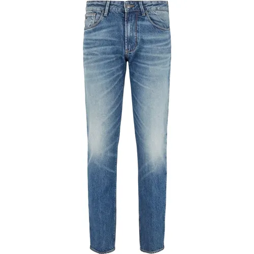 Slim Fit Denim Jeans Low Waist , male, Sizes: W34, W29, W31, W38, W36, W30, W32 - Emporio Armani - Modalova