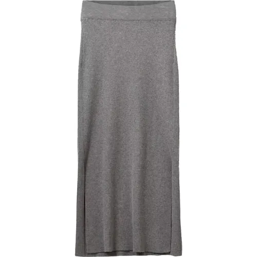 Dark Grey Melange Pencil Skirt S243317 , female, Sizes: S, L, XS - Sofie Schnoor - Modalova