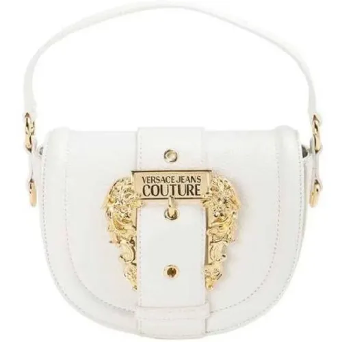 Handbag with Logo Buckle , female, Sizes: ONE SIZE - Versace Jeans Couture - Modalova