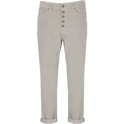 Grey Jeans with Jewelry Detail , female, Sizes: W29, W25, W27, W28, W26 - Dondup - Modalova