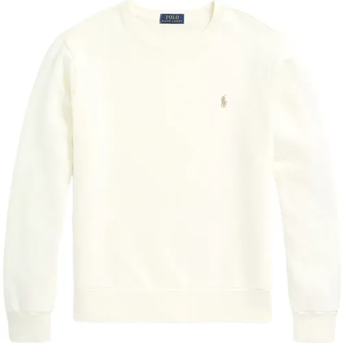 Beiger Pullover mit Besticktem Pony , Herren, Größe: M - Ralph Lauren - Modalova