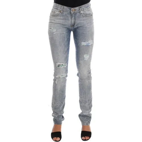 Zerrissene Slim Fit Denim Jeans - Versace Jeans Couture - Modalova