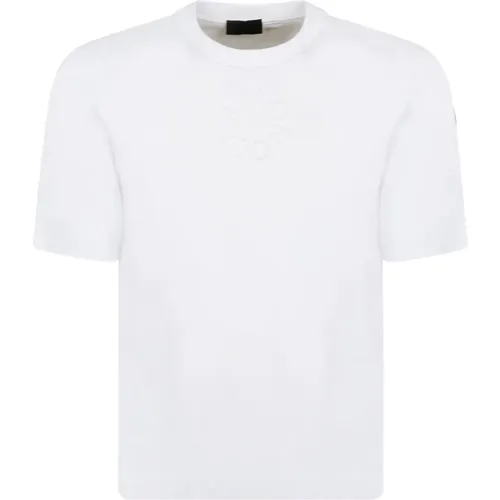 Embossed Logo T-shirt and Polo , male, Sizes: M - Moncler - Modalova