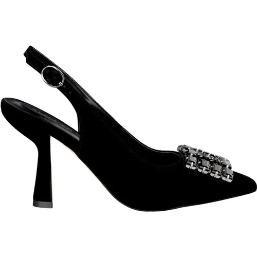 Square Brooch Heel Shoe , female, Sizes: 5 UK, 2 UK, 3 UK, 7 UK, 6 UK, 4 UK, 8 UK - Alma en Pena - Modalova