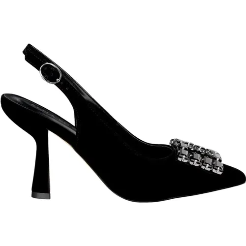 Square Brooch Heel Shoe , female, Sizes: 5 UK, 7 UK, 6 UK, 4 UK - Alma en Pena - Modalova