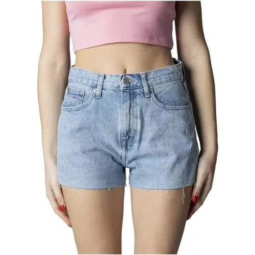 Blaue Baumwollshorts mit Reißverschluss - Tommy Jeans - Modalova