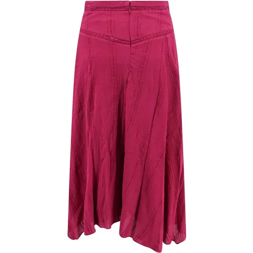 High Waist Embroidered Skirt , female, Sizes: XS, 2XS - Isabel marant - Modalova