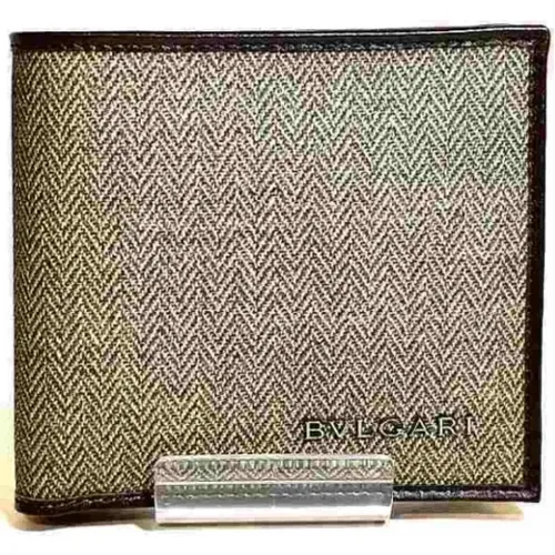 Pre-owned Canvas wallets , female, Sizes: ONE SIZE - Bvlgari Vintage - Modalova