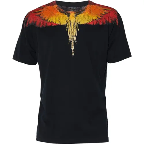 Bedrucktes T-Shirt mit kurzen Ärmeln , Herren, Größe: M - Marcelo Burlon - Modalova