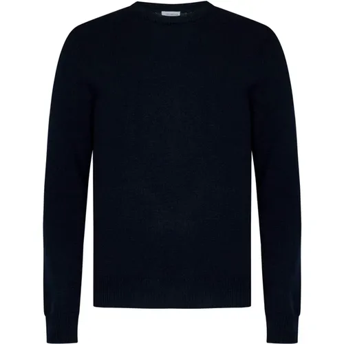 Cashmere Sweater Ribbed Crewneck , male, Sizes: 3XL, XL, 2XL, L - Malo - Modalova