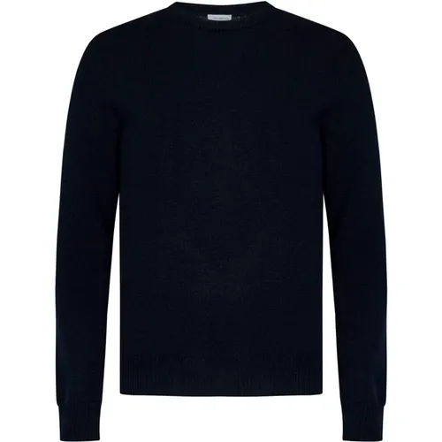 Cashmere Sweater Ribbed Crewneck , male, Sizes: M, 3XL, XL, 2XL, L - Malo - Modalova