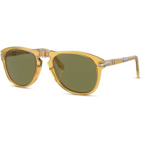 Gelbe Sonnenbrille, Alltagsstil , Herren, Größe: 54 MM - Persol - Modalova