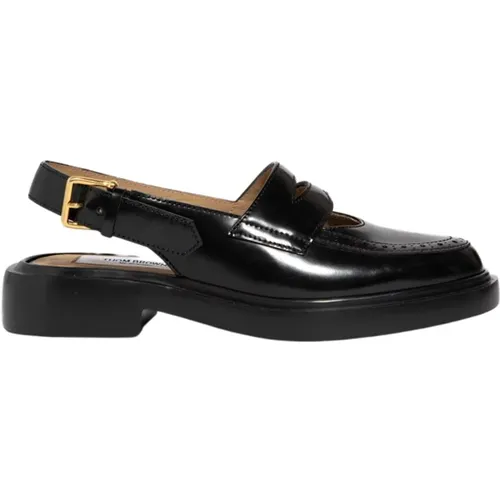 Cut-Out Slingback Penny Loafers , female, Sizes: 3 UK - Thom Browne - Modalova