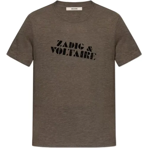 T-Shirt 'Tommy' , Herren, Größe: L - Zadig & Voltaire - Modalova