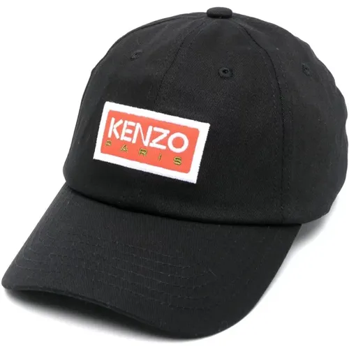 Logo Embroidered Cotton Hat , male, Sizes: ONE SIZE - Kenzo - Modalova