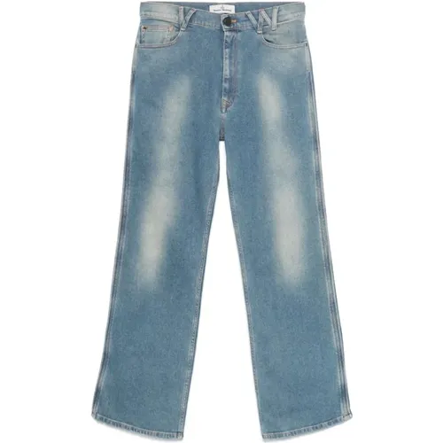 Indigo Denim Jeans Gerades Bein , Herren, Größe: W30 - Vivienne Westwood - Modalova