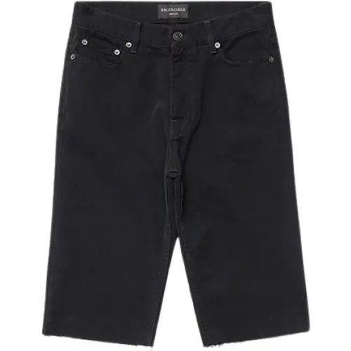 Thick Japanese Denim Shorts , male, Sizes: M - Balenciaga - Modalova