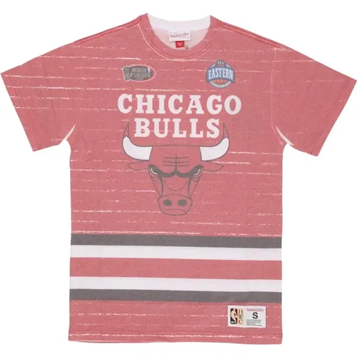 Chicago Bulls NBA Jumbotron Tee , Herren, Größe: L - Mitchell & Ness - Modalova