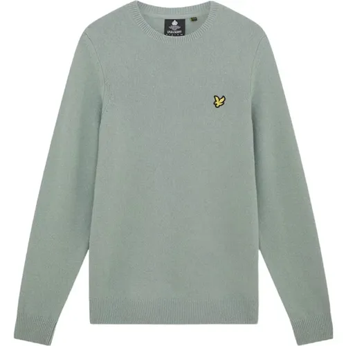 Lyle sweater Scott Kn921Vf -W806 Blue - Clothing Sizes: L , male, Sizes: ONE SIZE - Lyle & Scott - Modalova