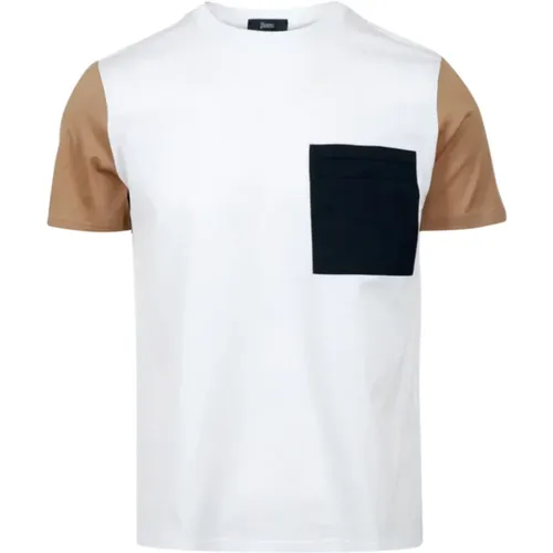 T-shirts and Polos , male, Sizes: S, XL, M - Herno - Modalova