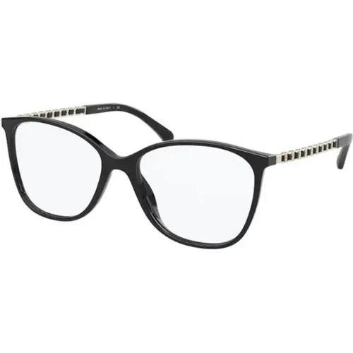Stilvolle Schwarze Brille , unisex, Größe: 52 MM - Chanel - Modalova