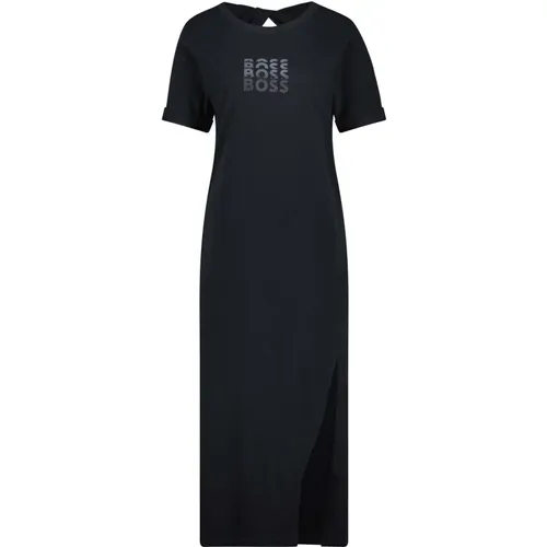 Print T-Shirt Dress , female, Sizes: S - Hugo Boss - Modalova