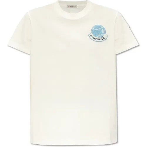 T-Shirt mit Logo Moncler - Moncler - Modalova