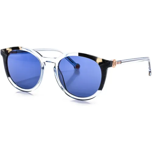 Quadratische Acetat-Sonnenbrille mit hochwertigen Gläsern , Damen, Größe: ONE Size - Carolina Herrera - Modalova