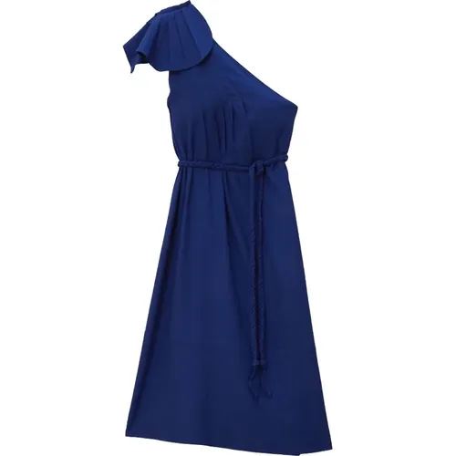 Elegant One Shoulder Maxi Dress , female, Sizes: XS, S - Farm Rio - Modalova