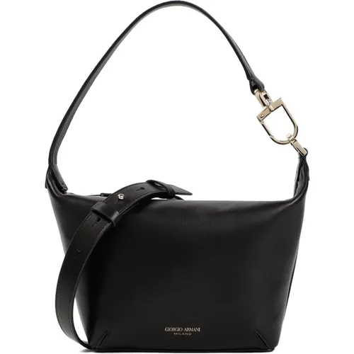 Nappa Lamb Leather Handbag , female, Sizes: ONE SIZE - Giorgio Armani - Modalova