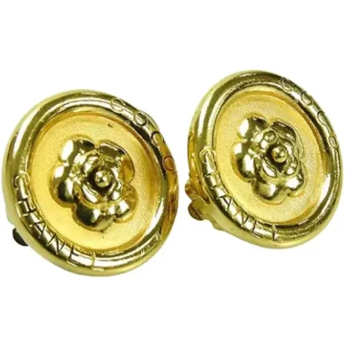 Pre-owned Metal earrings , female, Sizes: ONE SIZE - Chanel Vintage - Modalova