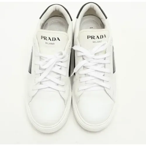 Pre-owned Leather sneakers , female, Sizes: 5 1/2 UK - Prada Vintage - Modalova