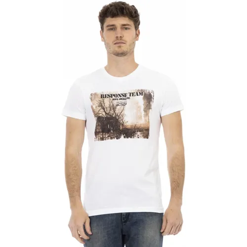 Casual T-Shirt mit Rundhalsausschnitt , Herren, Größe: L - Trussardi - Modalova