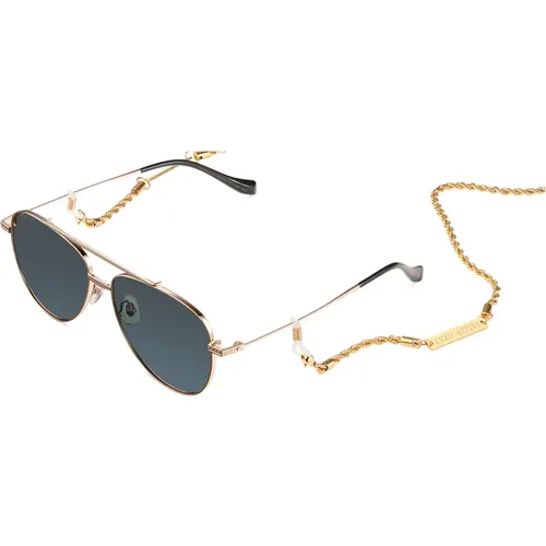 Stylish Sunglasses in Light Gold/Grey , unisex, Sizes: 59 MM - Valentino - Modalova